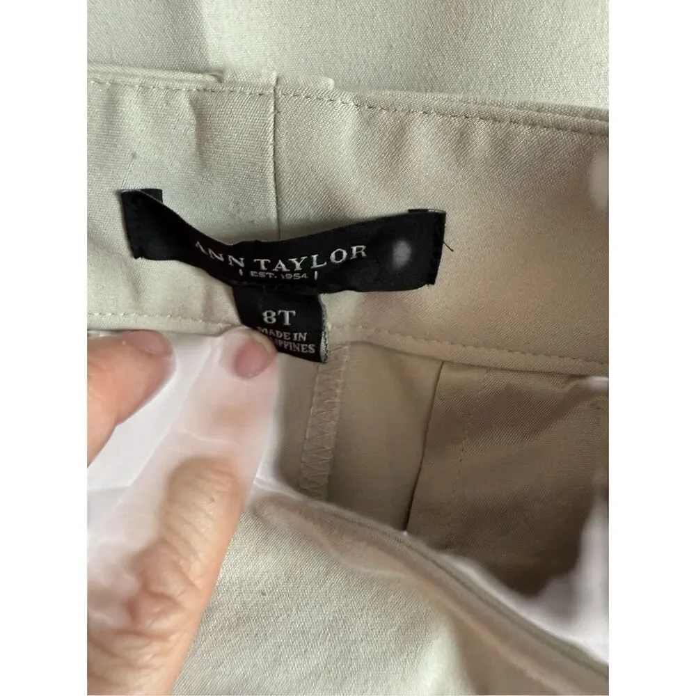 Ann Taylor Dress Pants- Khaki- Size 8T - Picture 2 of 6